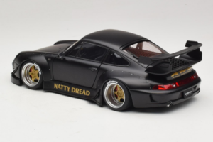 Porsche 911 993 RWB Matt Black With Gold Wheels AUTOart 1:18 78154 Komposit — bild 7 av 8
