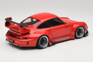 Porsche 911 993 RWB Röd Gun Grey Wheels AUTOart 1:18 78153 Komposit — bild 3 av 8