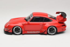 Porsche 911 993 RWB Röd Gun Grey Wheels AUTOart 1:18 78153 Komposit — bild 4 av 8