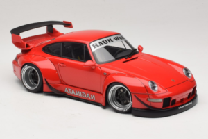Porsche 911 993 RWB Röd Gun Grey Wheels AUTOart 1:18 78153 Komposit — bild 6 av 8