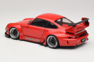 Porsche 911 993 RWB Röd Gun Grey Wheels AUTOart 1:18 78153 Komposit — bild 7 av 8