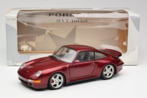 Porsche 911 993 Turbo Arena Röd Metallic UT Models 1:18 27811 Metall — bild 8 av 8