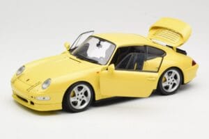 Porsche 911 993 Turbo S Gul UT Models 1:18 27836 Metall — bild 2 av 8