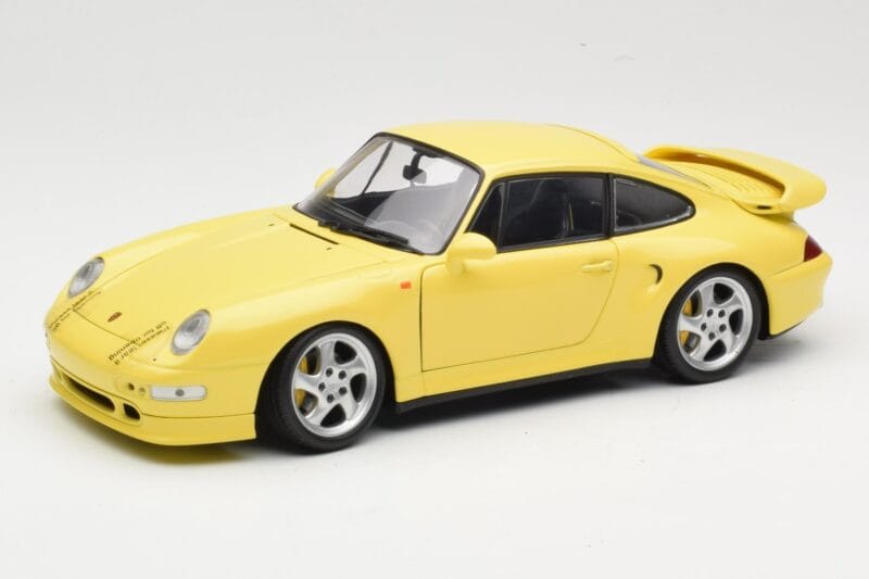 Porsche 911 993 Turbo S Gul UT Models 1:18 27836 Metall