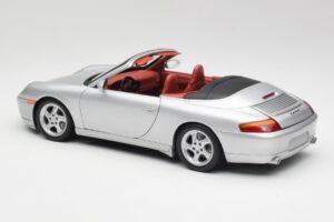 Porsche 911 996 Cabriolet Silver Gate 1:18 1052 Metall — bild 7 av 8