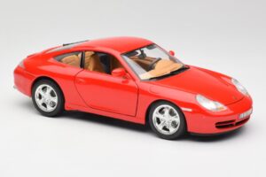 Porsche 911 996 Carrera 4 Röd Bburago 1:18 30085 Metall — bild 6 av 8