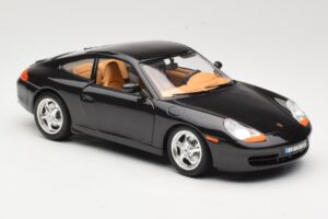 Porsche 911 996 Carrera Svart Bburago 1:18 3385-M2 Metall — bild 6 av 8