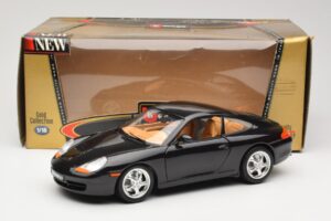 Porsche 911 996 Carrera Svart Bburago 1:18 3385-M2 Metall — bild 8 av 8