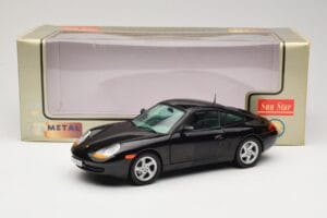 Porsche 911 996 Carrera Svart Sun Star 1:18 1202 Metall — bild 8 av 8