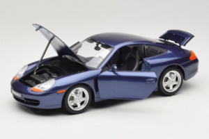 Porsche 911 996 Carrera Blå Bburago 1:18 WAP02100897 Metall — bild 2 av 8