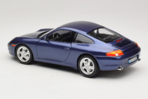 Porsche 911 996 Carrera Blå Bburago 1:18 WAP02100897 Metall — bild 7 av 8