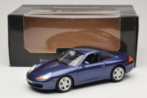 Porsche 911 996 Carrera Blå Bburago 1:18 WAP02100897 Metall — bild 8 av 8
