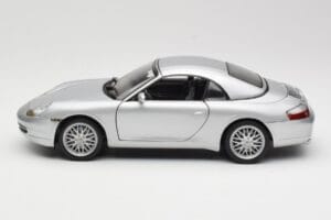 Porsche 911 996 Carrera Cabriolet Silver Hot Wheels 1:18 213595 Metall — bild 4 av 8