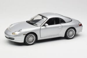 Porsche 911 996 Carrera Cabriolet Silver Hot Wheels 1:18 213595 Metall