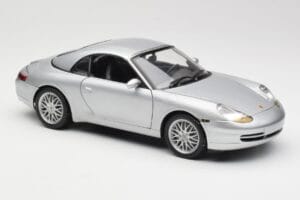 Porsche 911 996 Carrera Cabriolet Silver Hot Wheels 1:18 213595 Metall — bild 6 av 8