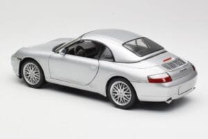 Porsche 911 996 Carrera Cabriolet Silver Hot Wheels 1:18 213595 Metall — bild 7 av 8