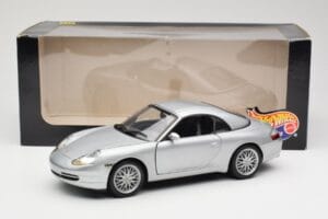 Porsche 911 996 Carrera Cabriolet Silver Hot Wheels 1:18 213595 Metall — bild 8 av 8