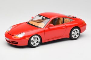 Porsche 911 996 Carrera Röd Bburago 1:18 3385 Metall