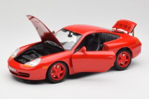 Porsche 911 996 Carrera Röd Begränsad Upplaga Bburago 1:18 3385-M1 Metall — bild 2 av 8