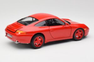 Porsche 911 996 Carrera Röd Begränsad Upplaga Bburago 1:18 3385-M1 Metall — bild 3 av 8