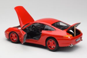 Porsche 911 996 Carrera Röd Begränsad Upplaga Bburago 1:18 3385-M1 Metall — bild 5 av 8
