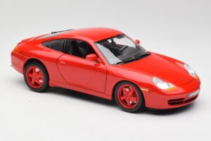 Porsche 911 996 Carrera Röd Begränsad Upplaga Bburago 1:18 3385-M1 Metall — bild 6 av 8