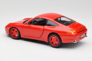 Porsche 911 996 Carrera Röd Begränsad Upplaga Bburago 1:18 3385-M1 Metall — bild 7 av 8