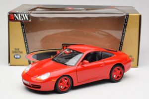 Porsche 911 996 Carrera Röd Begränsad Upplaga Bburago 1:18 3385-M1 Metall — bild 8 av 8