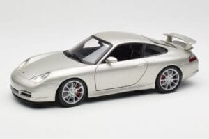 Porsche 911 996 GT3 Silver Hot Wheels 1:18 C2590 Metall