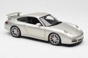 Porsche 911 996 GT3 Silver Hot Wheels 1:18 C2590 Metall — bild 6 av 8