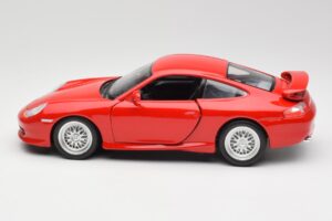 Porsche 911 996 GT3 Strasse Röd Bburago 1:18 30395 Metall — bild 4 av 8