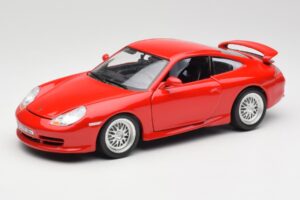 Porsche 911 996 GT3 Strasse Röd Bburago 1:18 30395 Metall