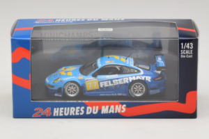 Porsche 911 GT3 R #77 M. Lieb / R. Lietz / W. Henzler 24 Hours of Le Mans 2009 Minichamps 1:43 400096977 Metall — bild 4 av 5