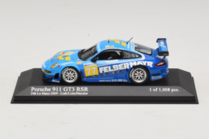 Porsche 911 GT3 R #77 M. Lieb / R. Lietz / W. Henzler 24 Hours of Le Mans 2009 Minichamps 1:43 400096977 Metall