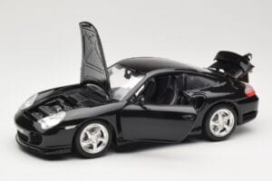 Porsche 911 996 Turbo Svart Bburago 1:18 3367 Metall — bild 2 av 8
