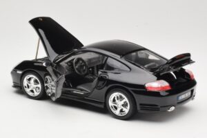 Porsche 911 996 Turbo Svart Bburago 1:18 18-12030 Metall — bild 5 av 8