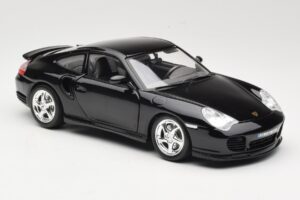 Porsche 911 996 Turbo Svart Bburago 1:18 18-12030 Metall — bild 6 av 8