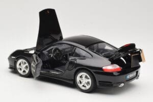 Porsche 911 996 Turbo Svart Bburago 1:18 3367 Metall — bild 5 av 8