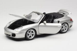 Porsche 911 996 Turbo Cabriolet Silver Maisto 1:18 31660 Metall — bild 2 av 8