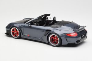 Porsche 911 997 Cabriolet Liberty Walk Grå GT Spirit 1:18 GT463 Resin — bild 5 av 6