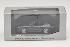 Porsche 911 997 Carrera 4 Cabriolet Mörkblå Minichamps 1:43 WAP02015216-P1 Metall — bild 4 av 4