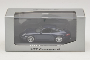 Porsche 911 997 Carrera 4 Dark Blue Metallic Minichamps 1:43 WAP02010016 Metall — bild 3 av 3
