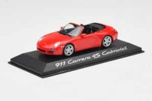 Porsche 911 997 Carrera 4S Cabriolet Röd Minichamps 1:43 WAP02015316 Metall — bild 2 av 5
