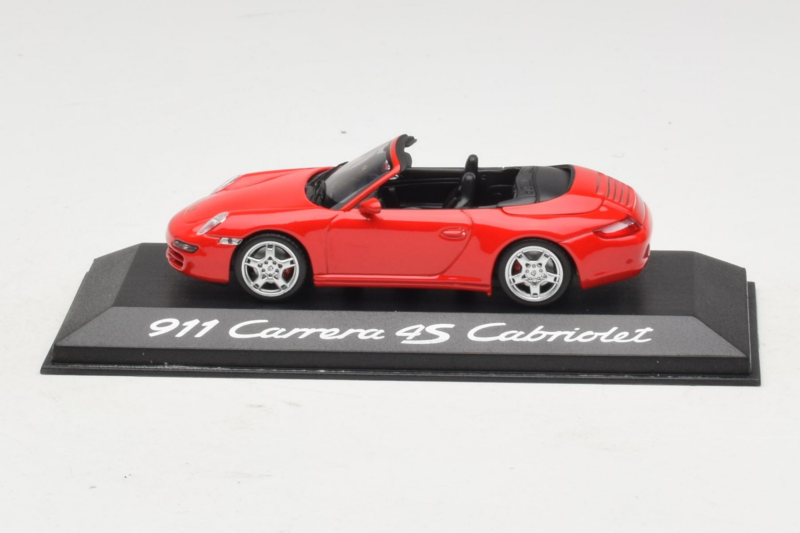 Porsche 911 997 Carrera 4S Cabriolet Röd Minichamps 1:43 WAP02015316 Metall