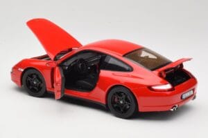 Porsche 911 997 Carrera 4S Röd Norev 1:18 187510 Metall — bild 5 av 8