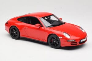Porsche 911 997 Carrera 4S Röd Norev 1:18 187510 Metall — bild 6 av 8