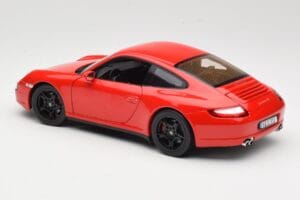 Porsche 911 997 Carrera 4S Röd Norev 1:18 187510 Metall — bild 7 av 8