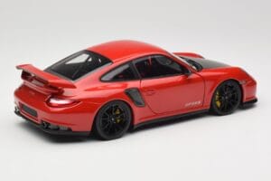 Porsche 911 997 GT2 RS Röd Med Svarta Fälgar Minichamps 1:18 100069407 Metall — bild 3 av 8