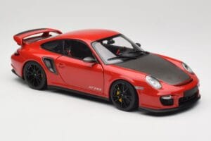 Porsche 911 997 GT2 RS Röd Med Svarta Fälgar Minichamps 1:18 100069407 Metall — bild 6 av 8