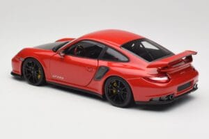 Porsche 911 997 GT2 RS Röd Med Svarta Fälgar Minichamps 1:18 100069407 Metall — bild 7 av 8